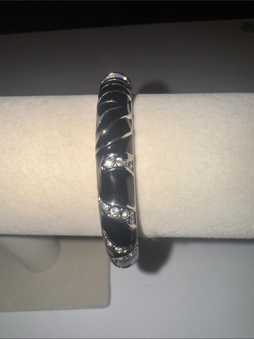 Vintage Cookie Lee Crystal Accent Bangle Bracelet